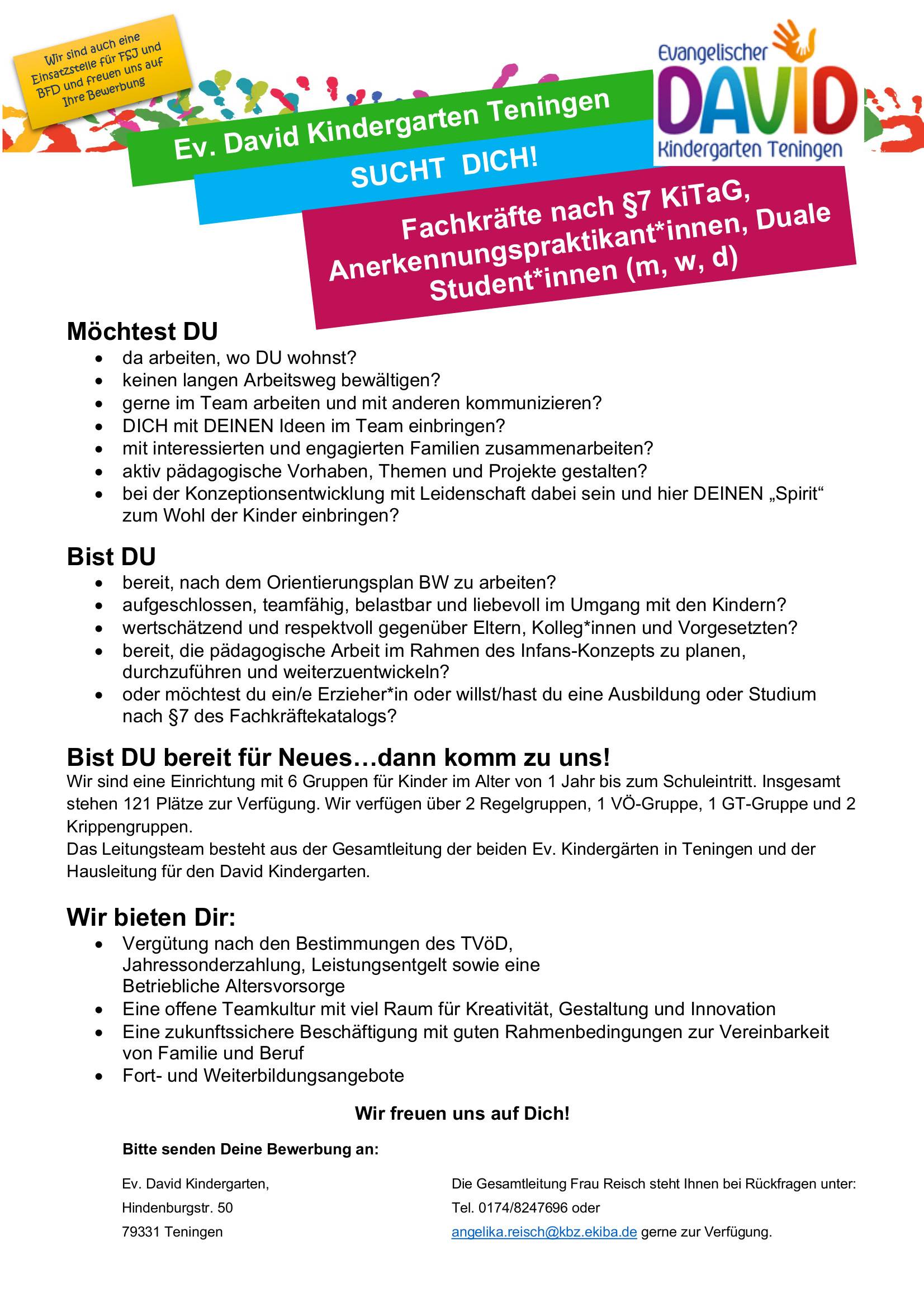 Stellenanzeige